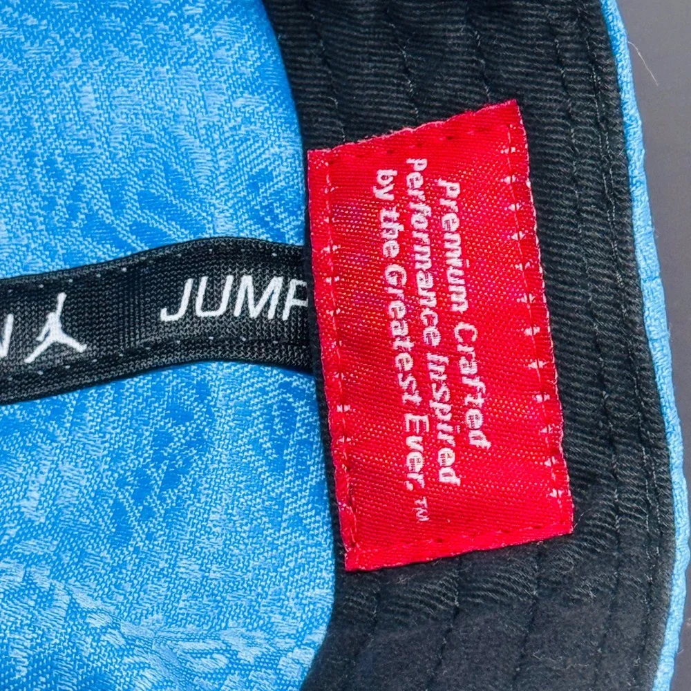 Jordan Hat Youth OS Blue White Jumpman Elephant Print Snapback Cap